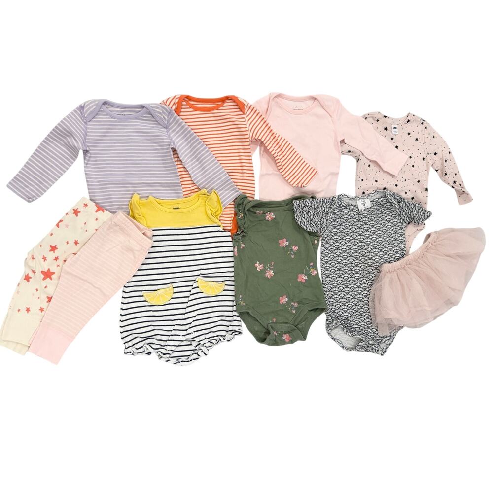 Lot of Girls One-Piece 6-12M - Hanna Andersson, Gymboree, GAP, Kate Quinn (1473)